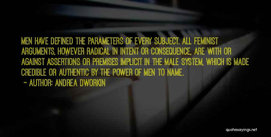 Parameters Quotes By Andrea Dworkin