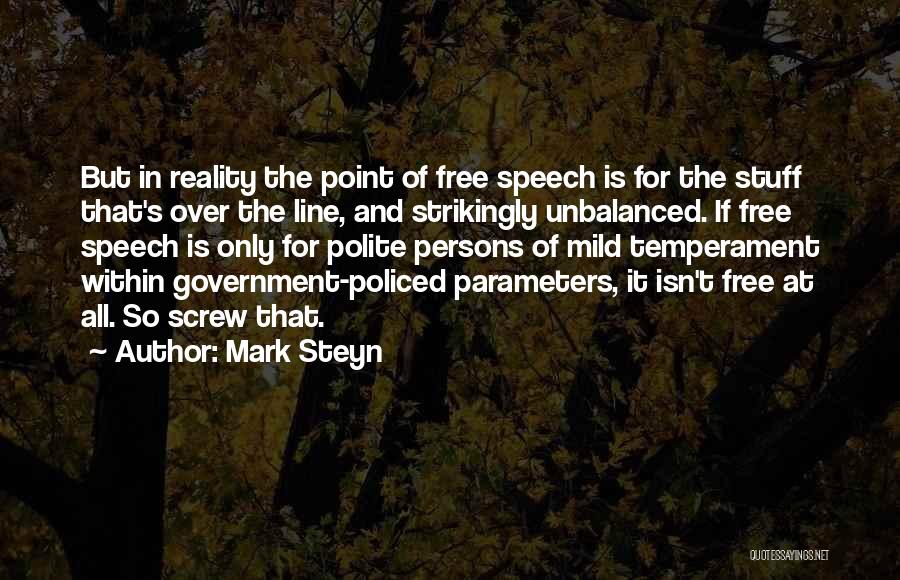 Parameters Quotes By Mark Steyn