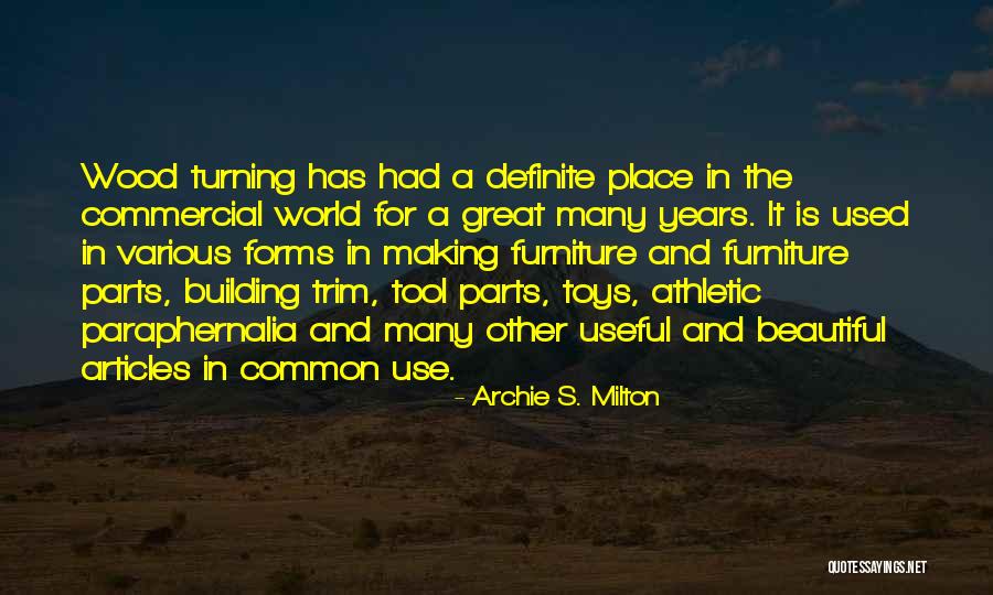 Paraphernalia Quotes By Archie S. Milton