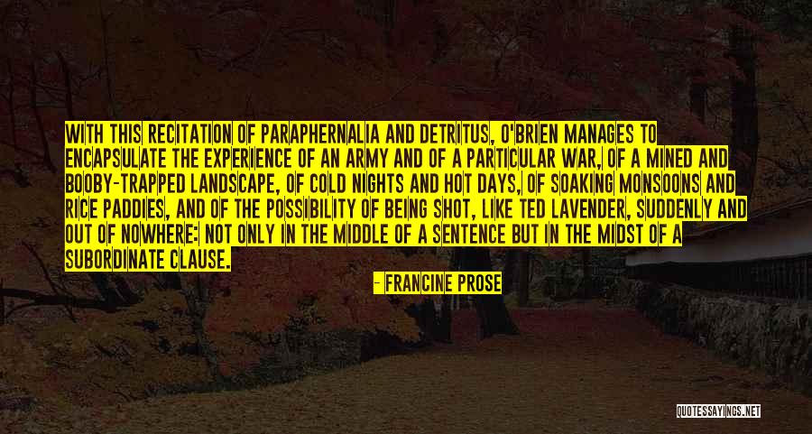 Paraphernalia Quotes By Francine Prose