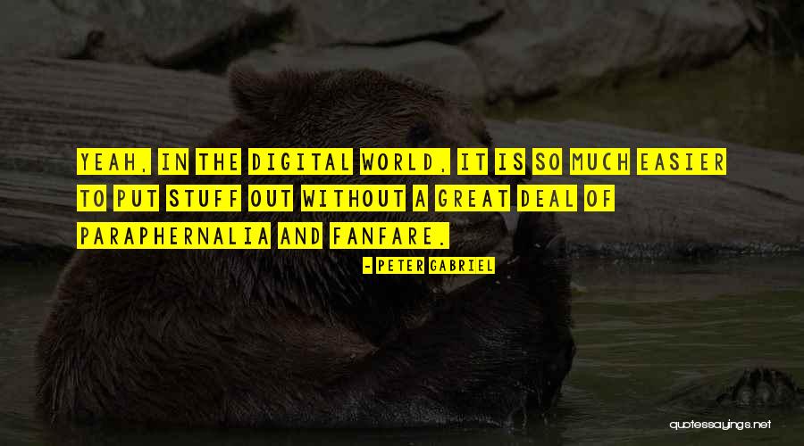Paraphernalia Quotes By Peter Gabriel