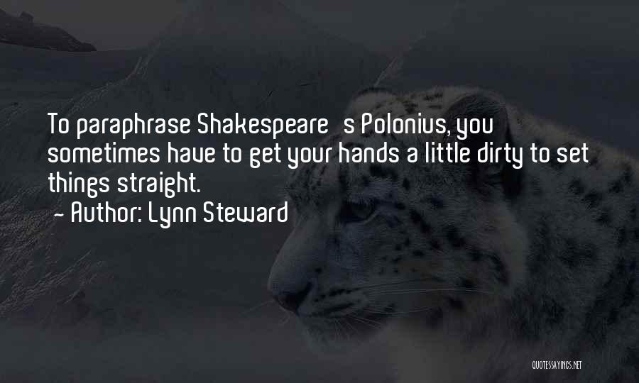Paraphrase Shakespeare Quotes By Lynn Steward