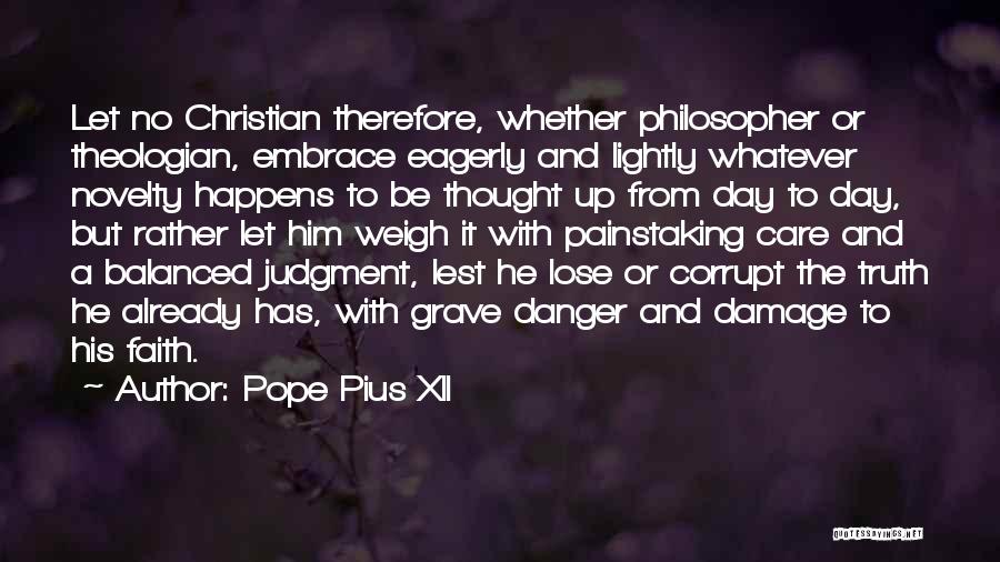 Paraphrasing And Direct Quotes By Pope Pius XII