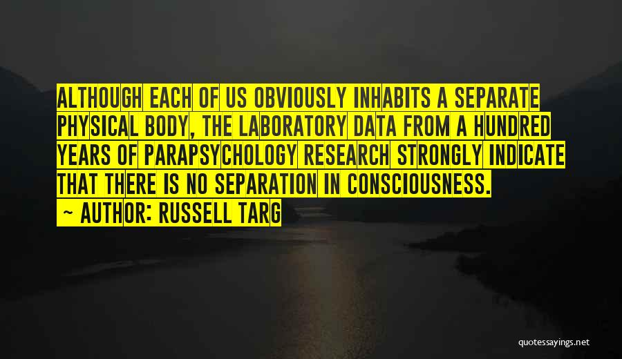 Parapsychology Quotes By Russell Targ