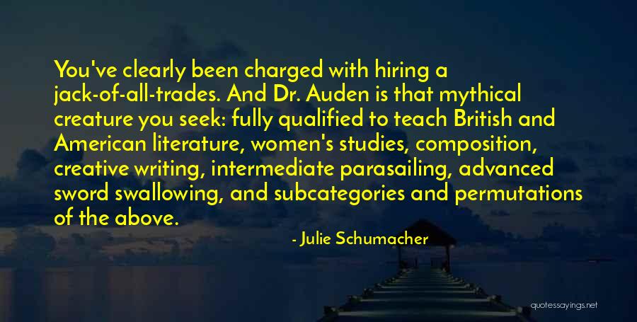 Parasailing Quotes By Julie Schumacher