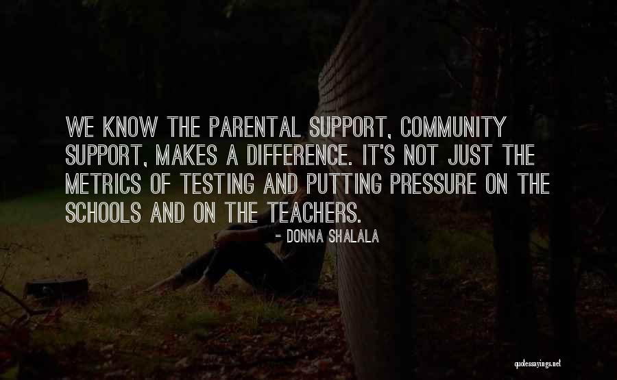 Parental Pressure Quotes By Donna Shalala