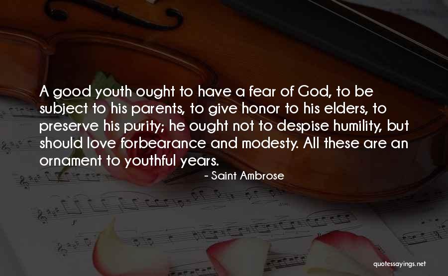 Parents And Love Quotes By Saint Ambrose