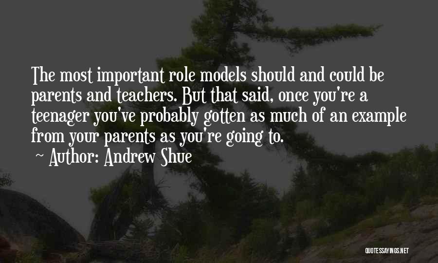 Parents And Teachers Quotes By Andrew Shue