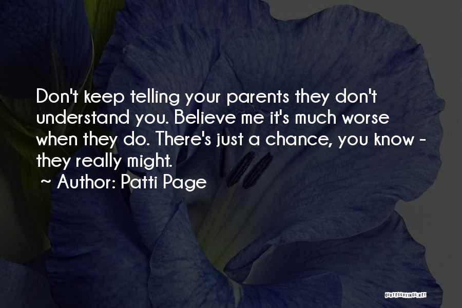 Parents Don't Understand Quotes By Patti Page