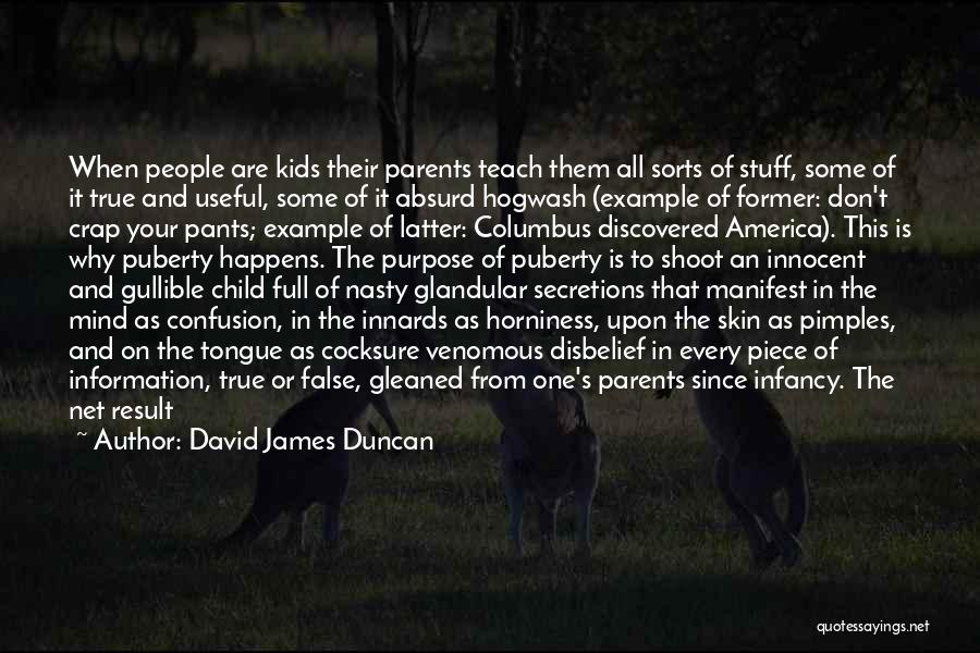 Parents Example Quotes By David James Duncan