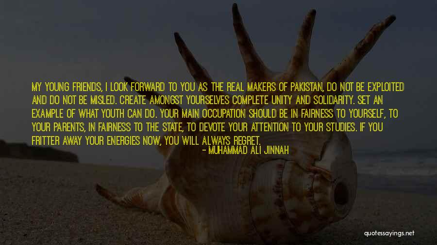 Parents Example Quotes By Muhammad Ali Jinnah