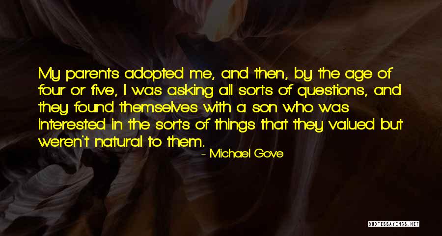 Parents To Son Quotes By Michael Gove