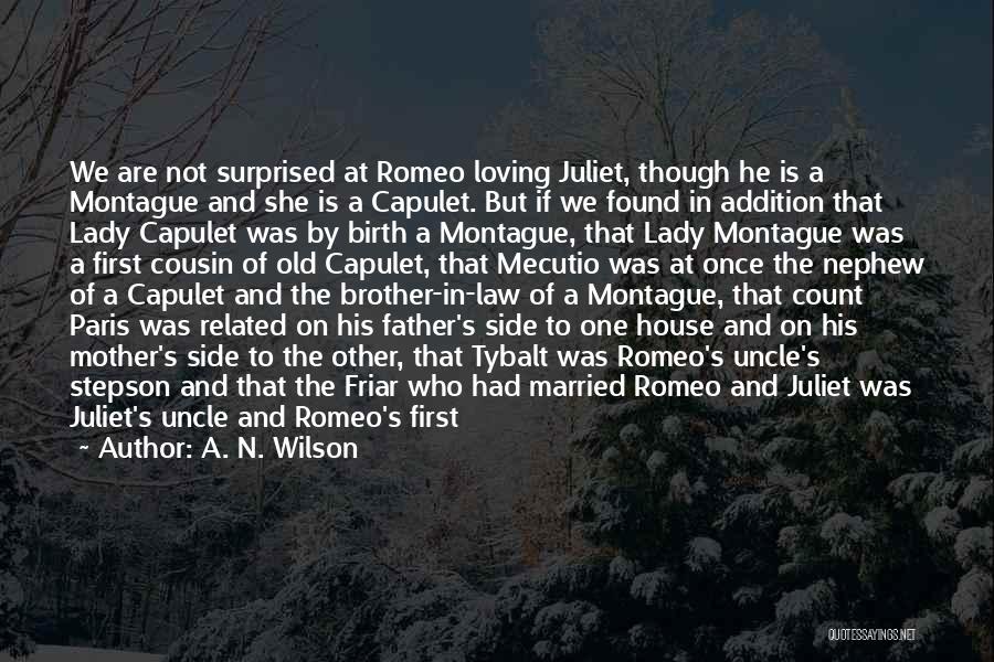 Paris From Romeo And Juliet Quotes By A. N. Wilson