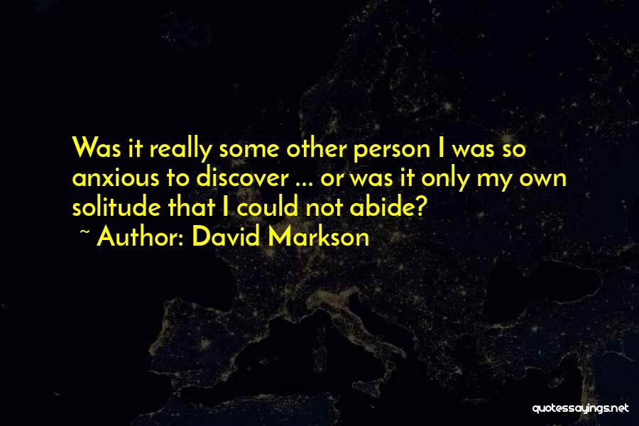 Paris Nightlife Quotes By David Markson