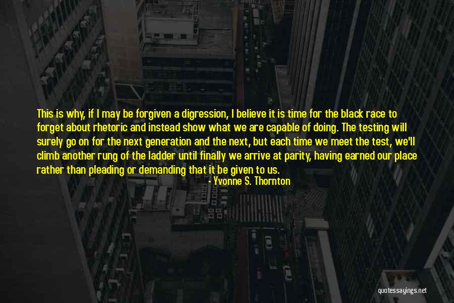 Parity Quotes By Yvonne S. Thornton Parity Quotes By Yvonne S. Thornton