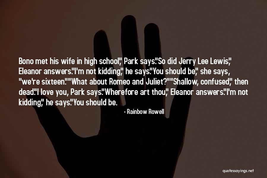 Park And Eleanor Quotes By Rainbow Rowell