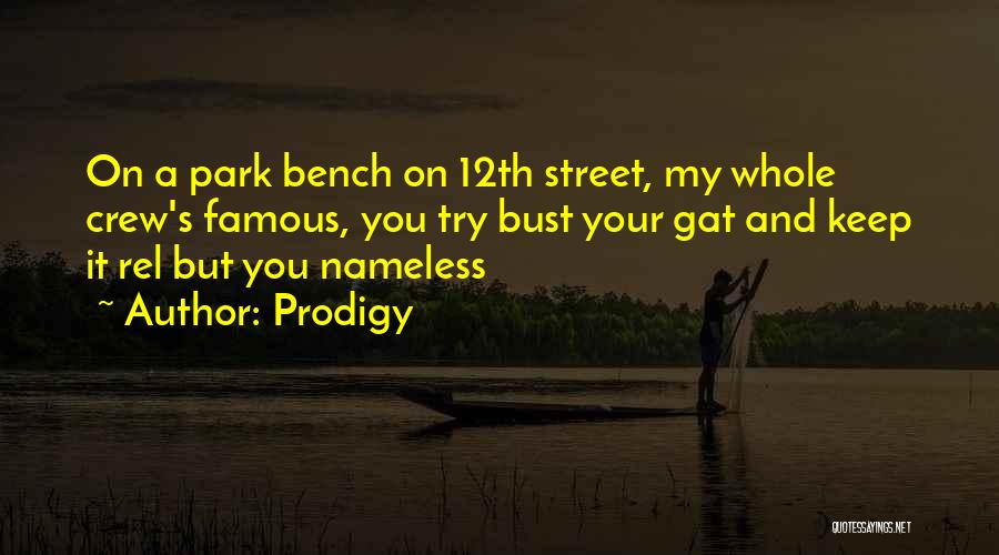Park Benches Quotes By Prodigy