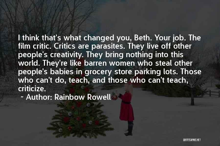 Parking Lots Quotes By Rainbow Rowell