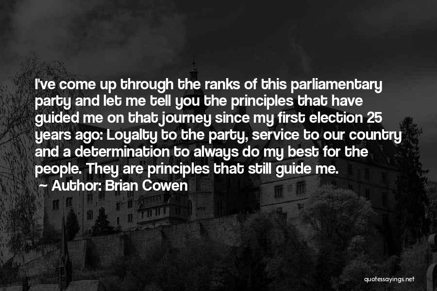 Parliamentary Quotes By Brian Cowen