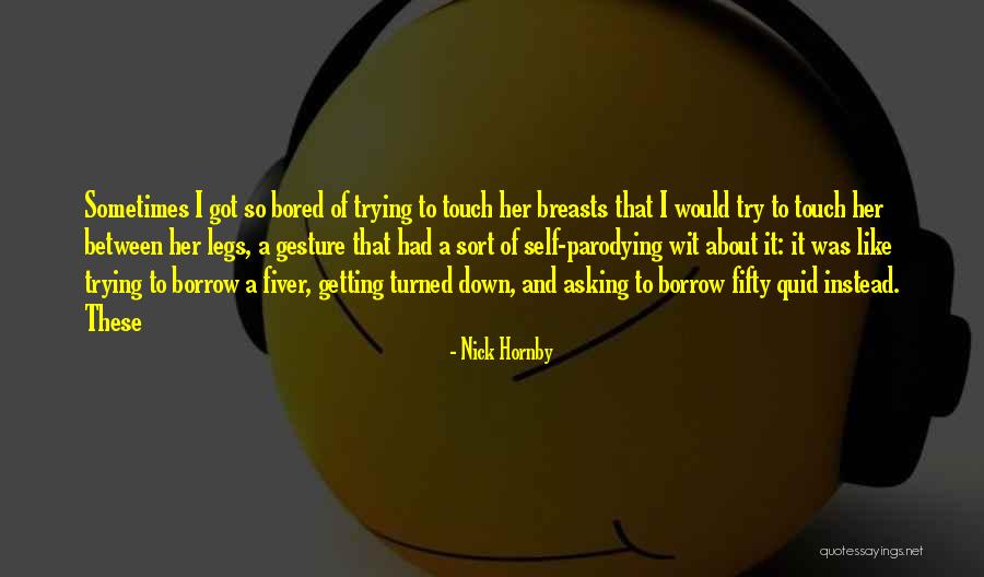 Parodying Quotes By Nick Hornby Parodying Quotes By Nick Hornby