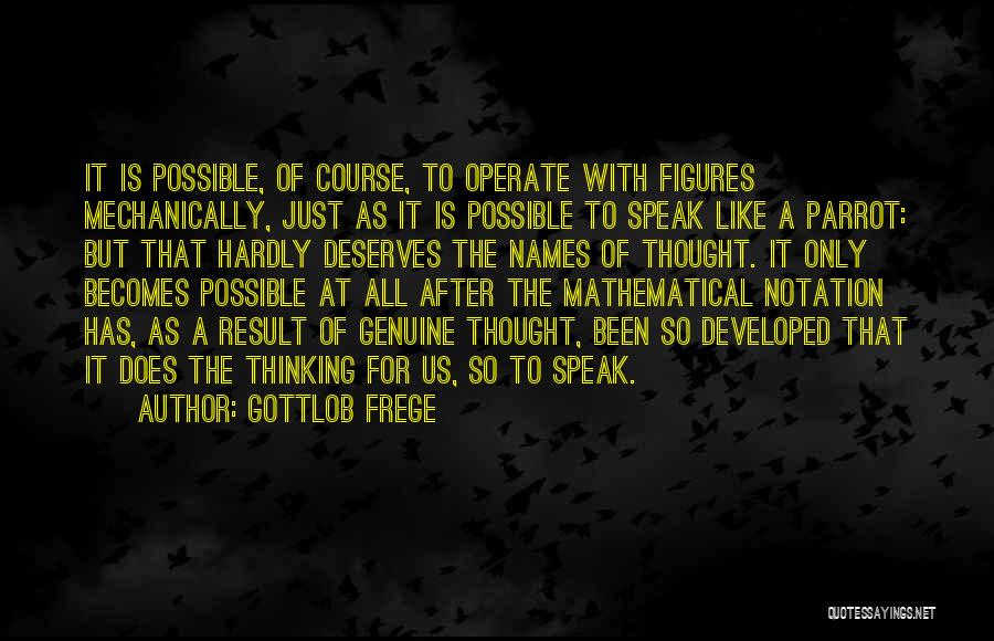 Parrot Quotes By Gottlob Frege