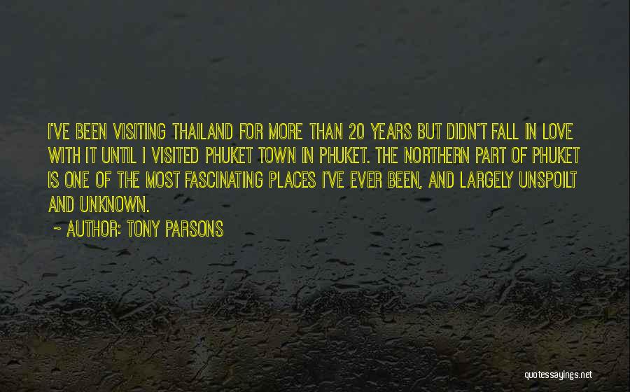 Parsons Quotes By Tony Parsons