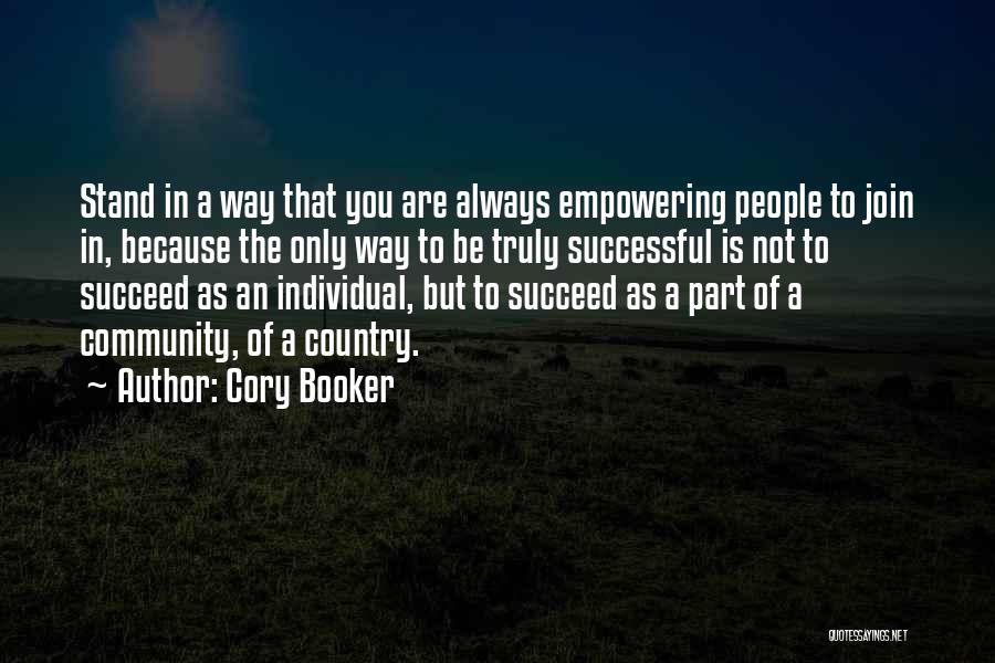 Part Of Community Quotes By Cory Booker