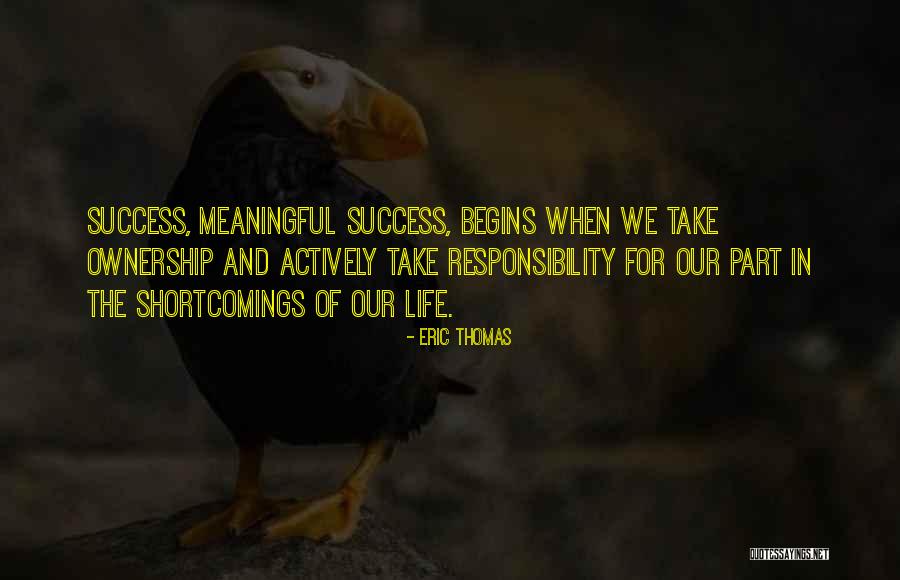 Part Of Success Quotes By Eric Thomas