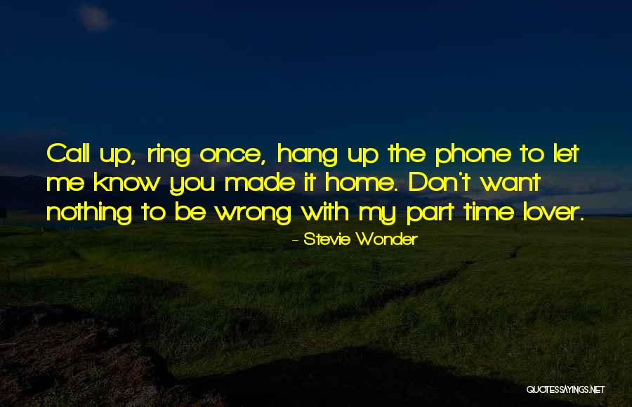 Part Time Lover Quotes By Stevie Wonder