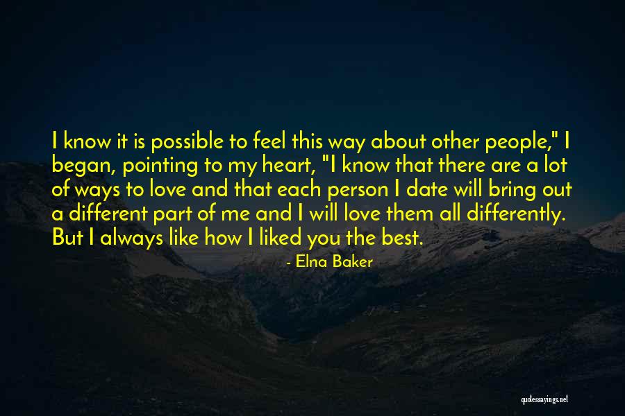 Part Ways Love Quotes By Elna Baker Part Ways Love Quotes By Elna Baker