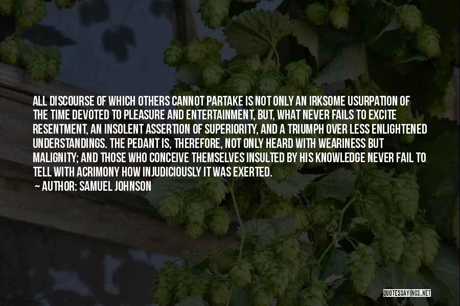 Partake Quotes By Samuel Johnson