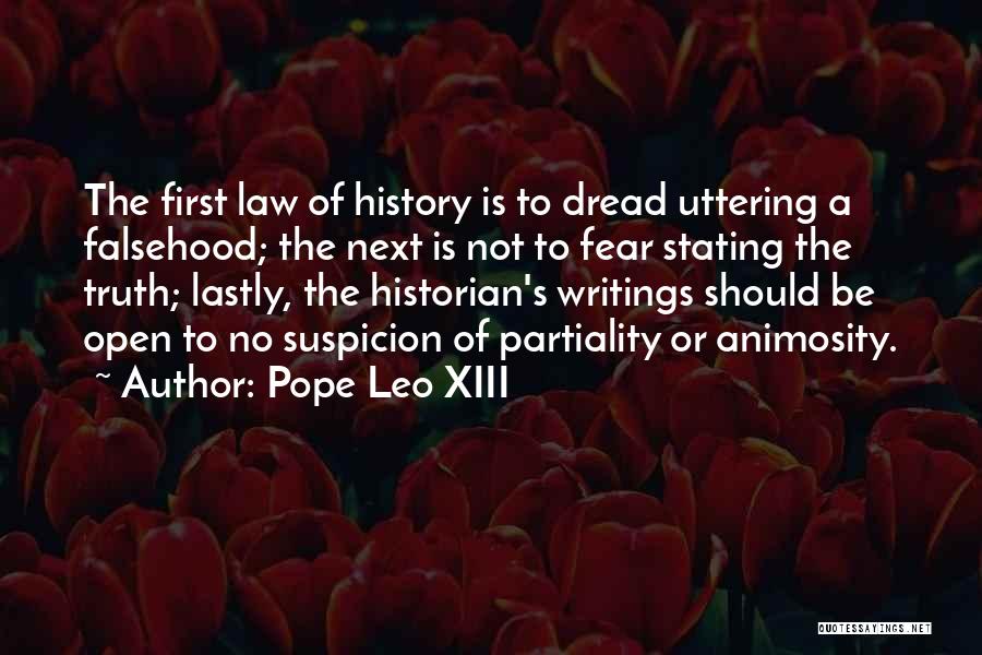 Partiality Quotes By Pope Leo XIII