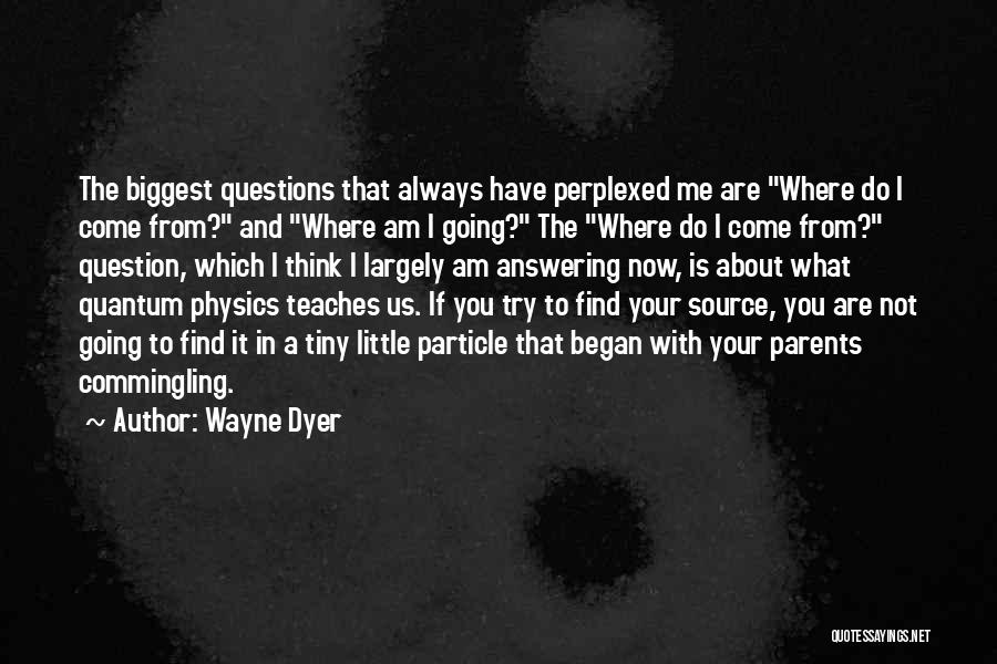 Particle Physics Quotes By Wayne Dyer