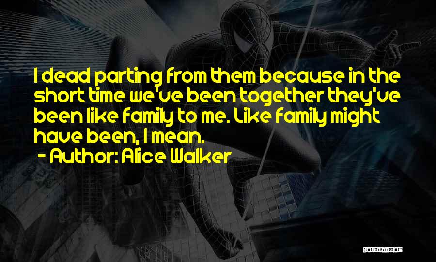 Parting With Family Quotes By Alice Walker