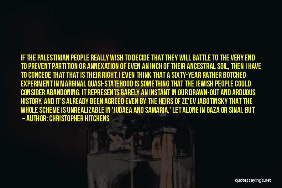 Partition Quotes By Christopher Hitchens