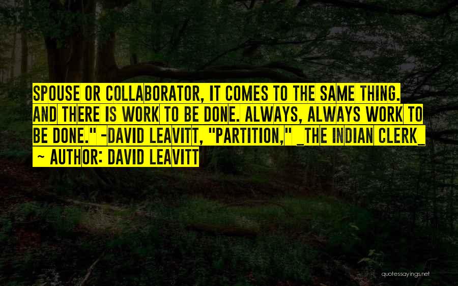 Partition Quotes By David Leavitt