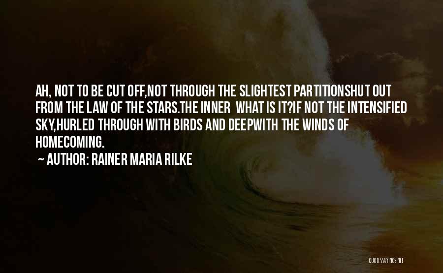 Partition Quotes By Rainer Maria Rilke