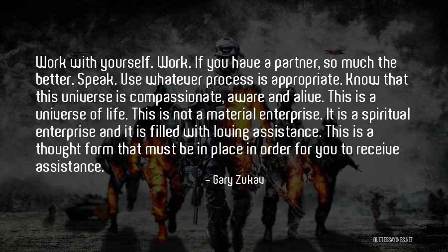 Partner For Life Quotes By Gary Zukav