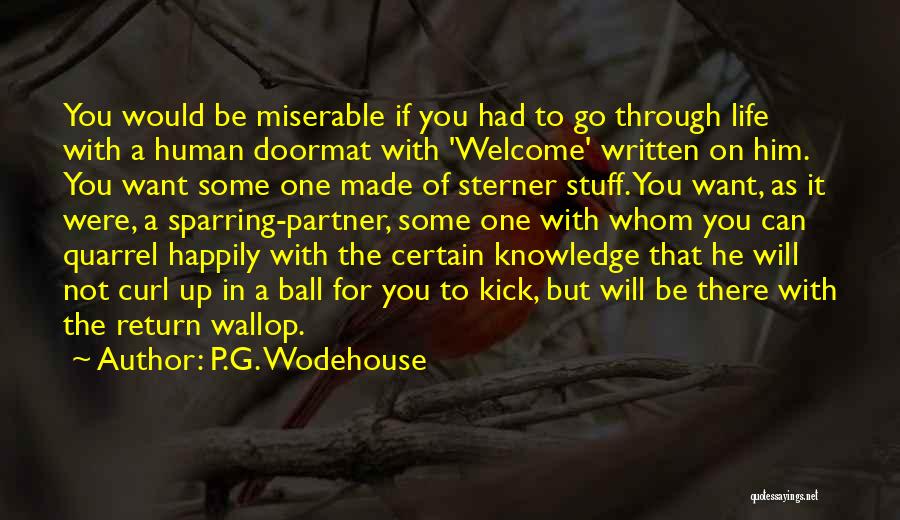 Partner For Life Quotes By P.G. Wodehouse