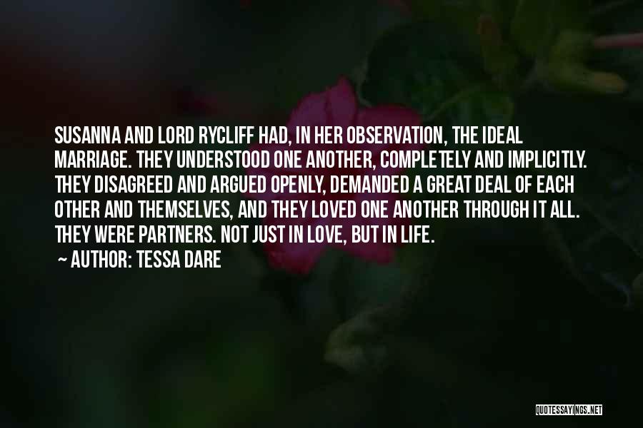 Partners In Life And Love Quotes By Tessa Dare