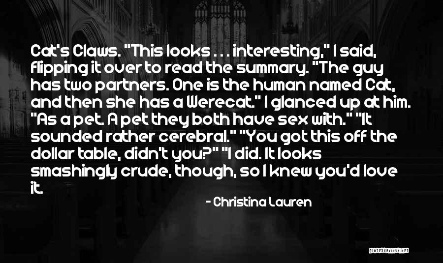 Partners Love Quotes By Christina Lauren