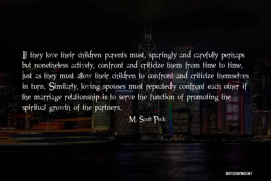 Partners Love Quotes By M. Scott Peck