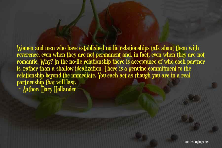 Partnership In A Relationship Quotes By Dory Hollander