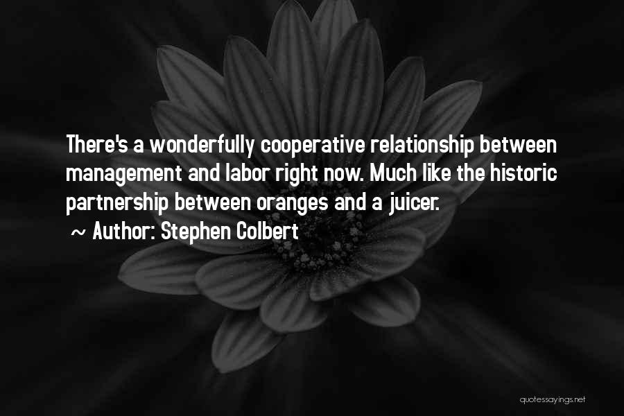 Partnership In A Relationship Quotes By Stephen Colbert