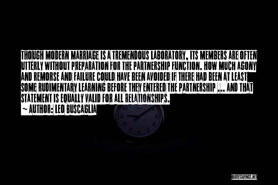 Partnership In Relationships Quotes By Leo Buscaglia
