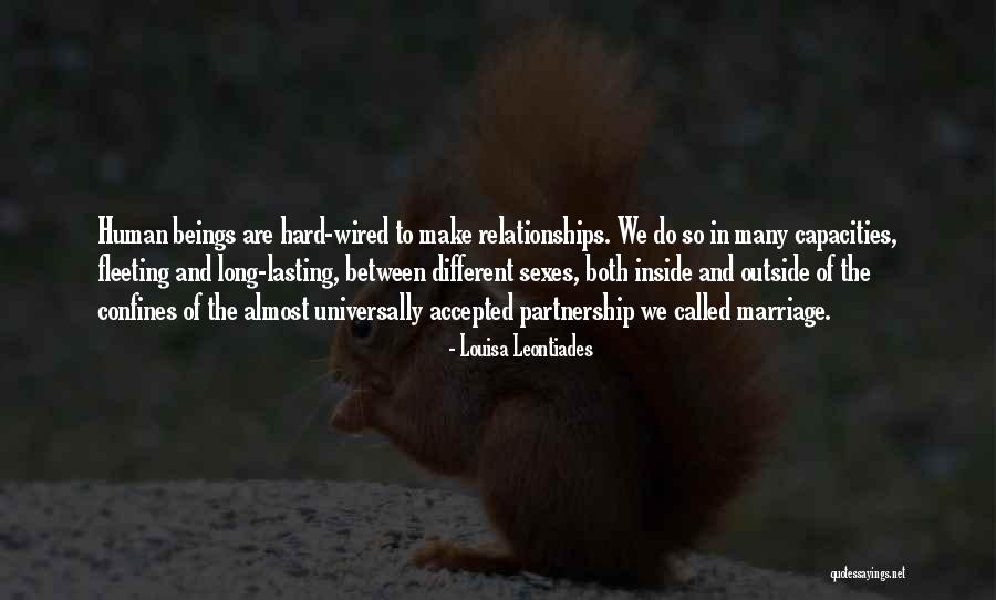 Partnership In Relationships Quotes By Louisa Leontiades