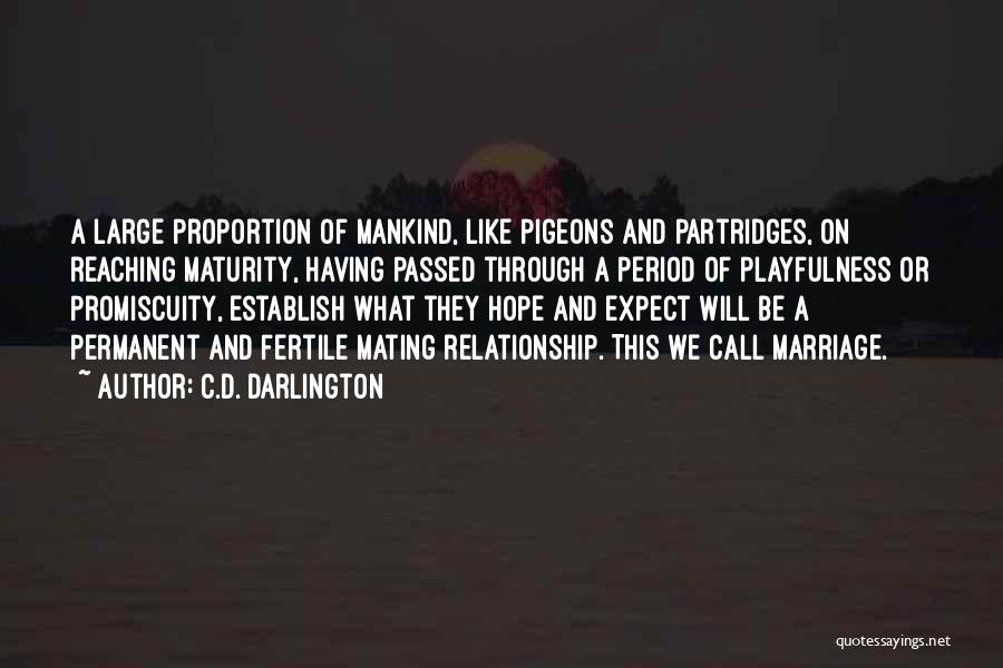 Partridges Quotes By C.D. Darlington