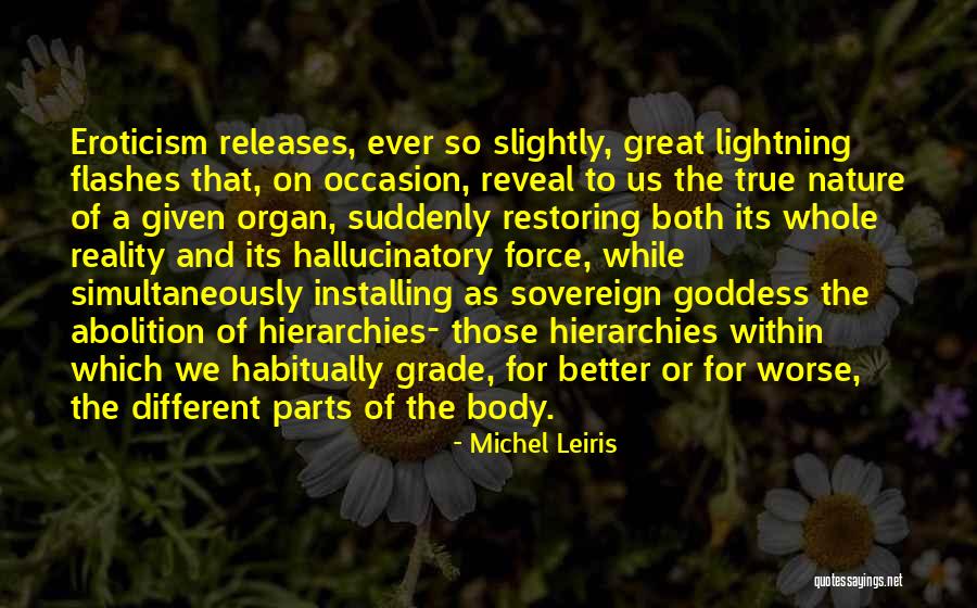 Parts Of The Body Quotes By Michel Leiris