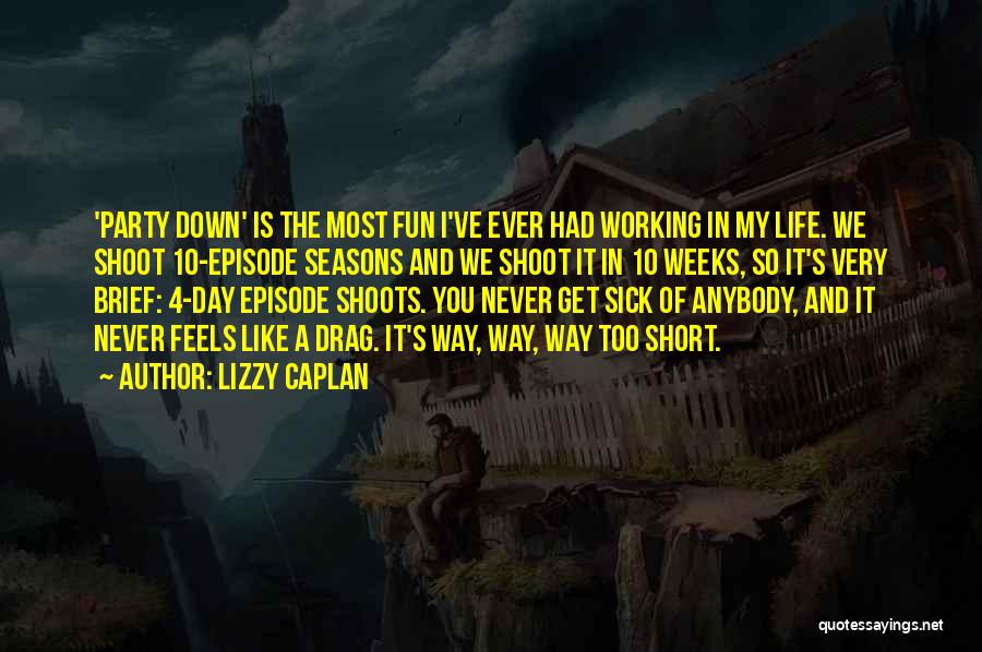 Party And Fun Quotes By Lizzy Caplan