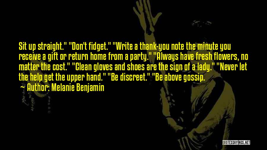 Party Gift Quotes By Melanie Benjamin